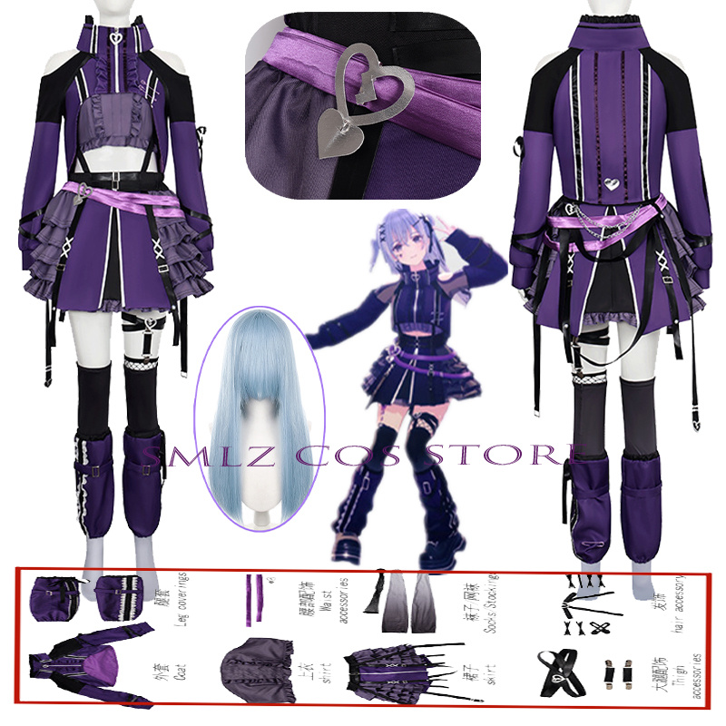 Women'S Anime Accessories - زي تنكري نسائي بنفسجي لشخصية هانا