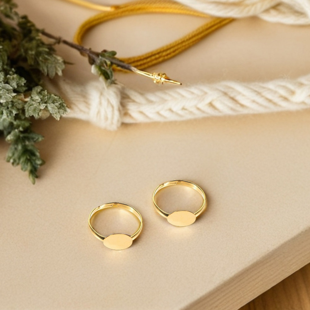 Ring Set Adjustable - 50 قطعة، حلقات فارغة قابلة للتعديل،
