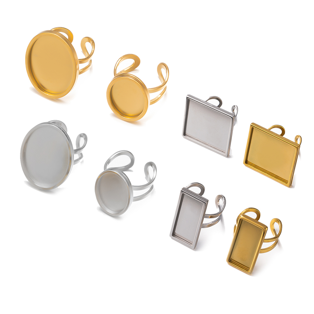 4 قطعة الفولاذ المقاوم للصدأ ا - مراجعة Ring Set Adjustable وسعره