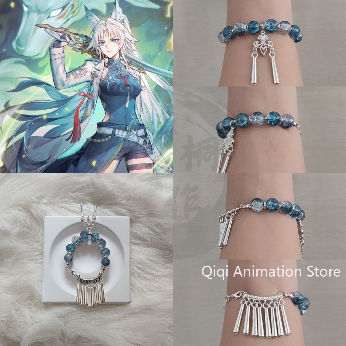أزياء خمر مطرز سلسلة سوار للنس - مراجعة Women'S Anime Accessories وسعره