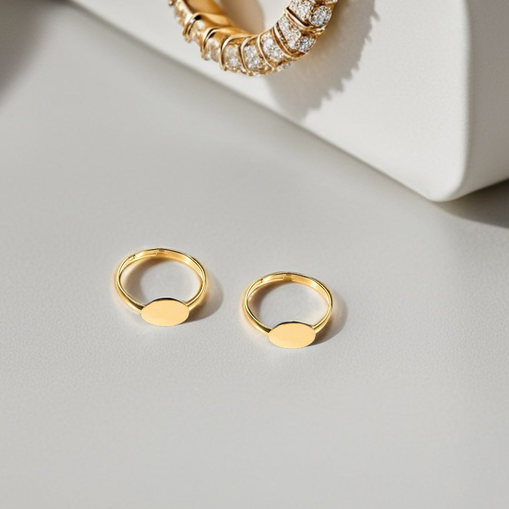 50 قطعة، حلقات فارغة قابلة للت - مراجعة Ring Set Adjustable وسعره
