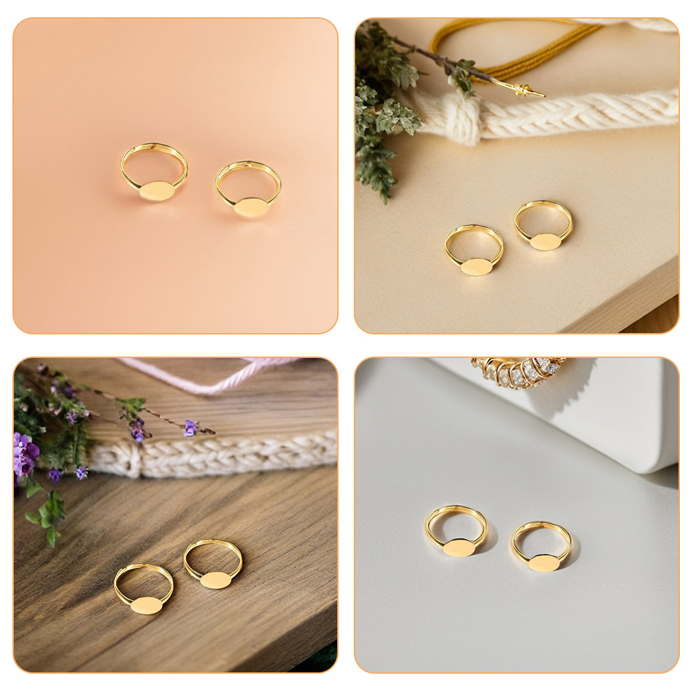 50 قطعة، حلقات فارغة قابلة للت - مراجعة Ring Set Adjustable وسعره