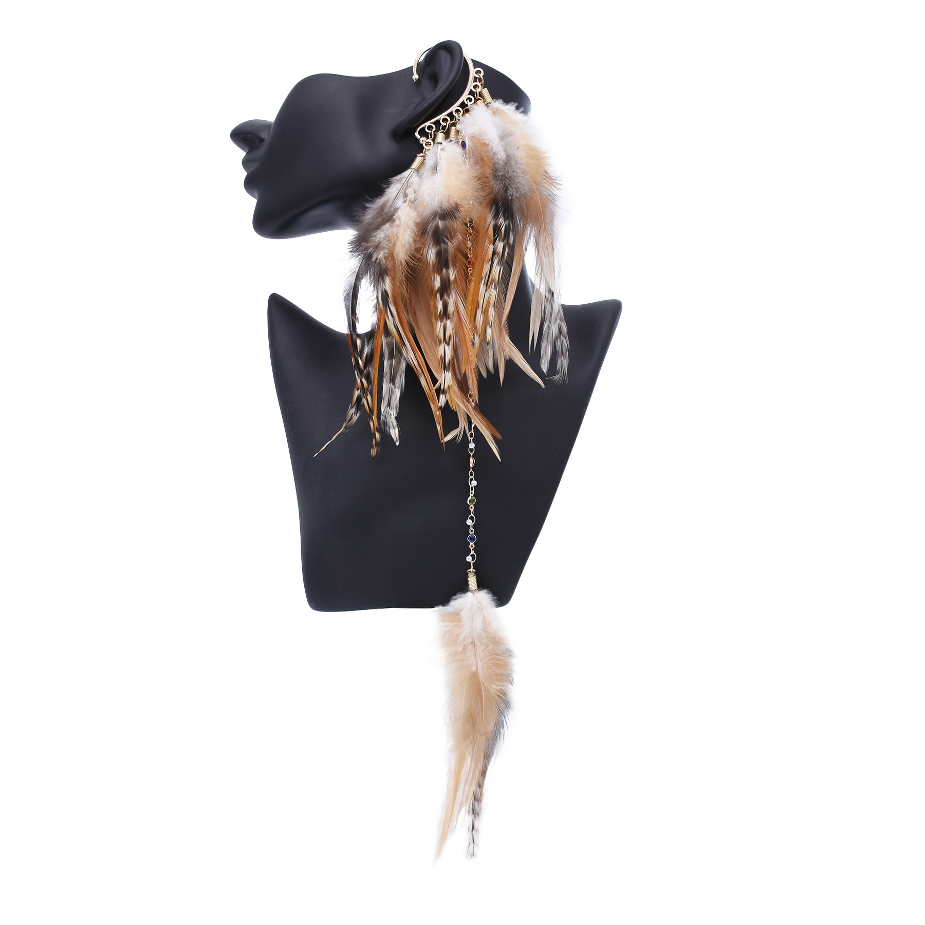 البوهيمي العرقية نمط ريشة إسقا - مراجعة Women Accessories India وسعره