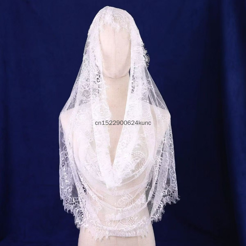 حجاب زفاف نسائي مطرز بالدانتيل - مراجعة Women Accessories India وسعره