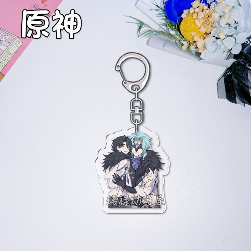 2 قطعة سلسلة مفاتيح جينشين إمب - مراجعة Women'S Anime Accessories وسعره