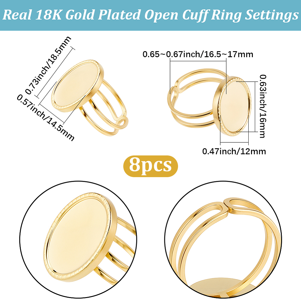 علبة واحدة تحتوي على 8 قطع من  - مراجعة Ring Set Adjustable وسعره